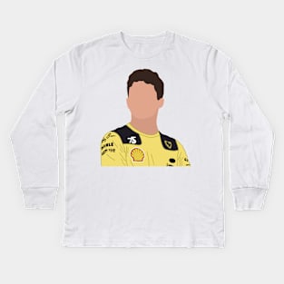 Charles Leclerc in Yellow Kids Long Sleeve T-Shirt